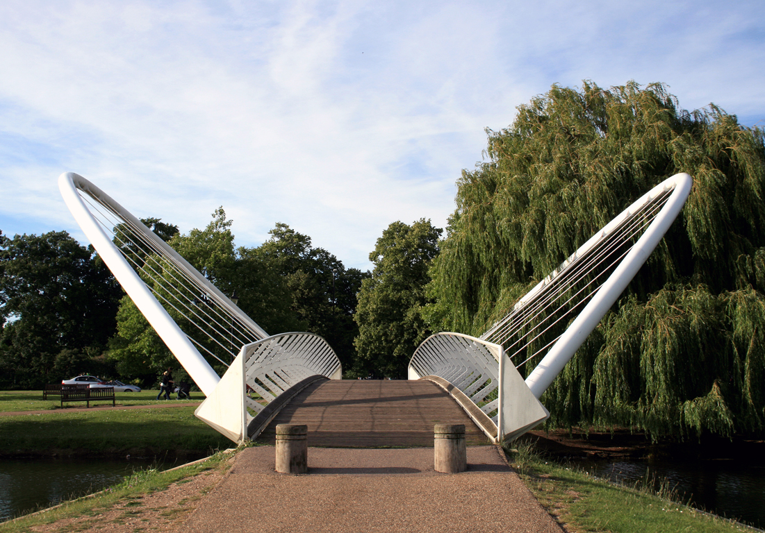 "Butterfly" bridge over the River Ouse in Bedford