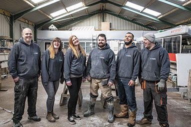 Staff Photograph taken for Kitchen Surface company,