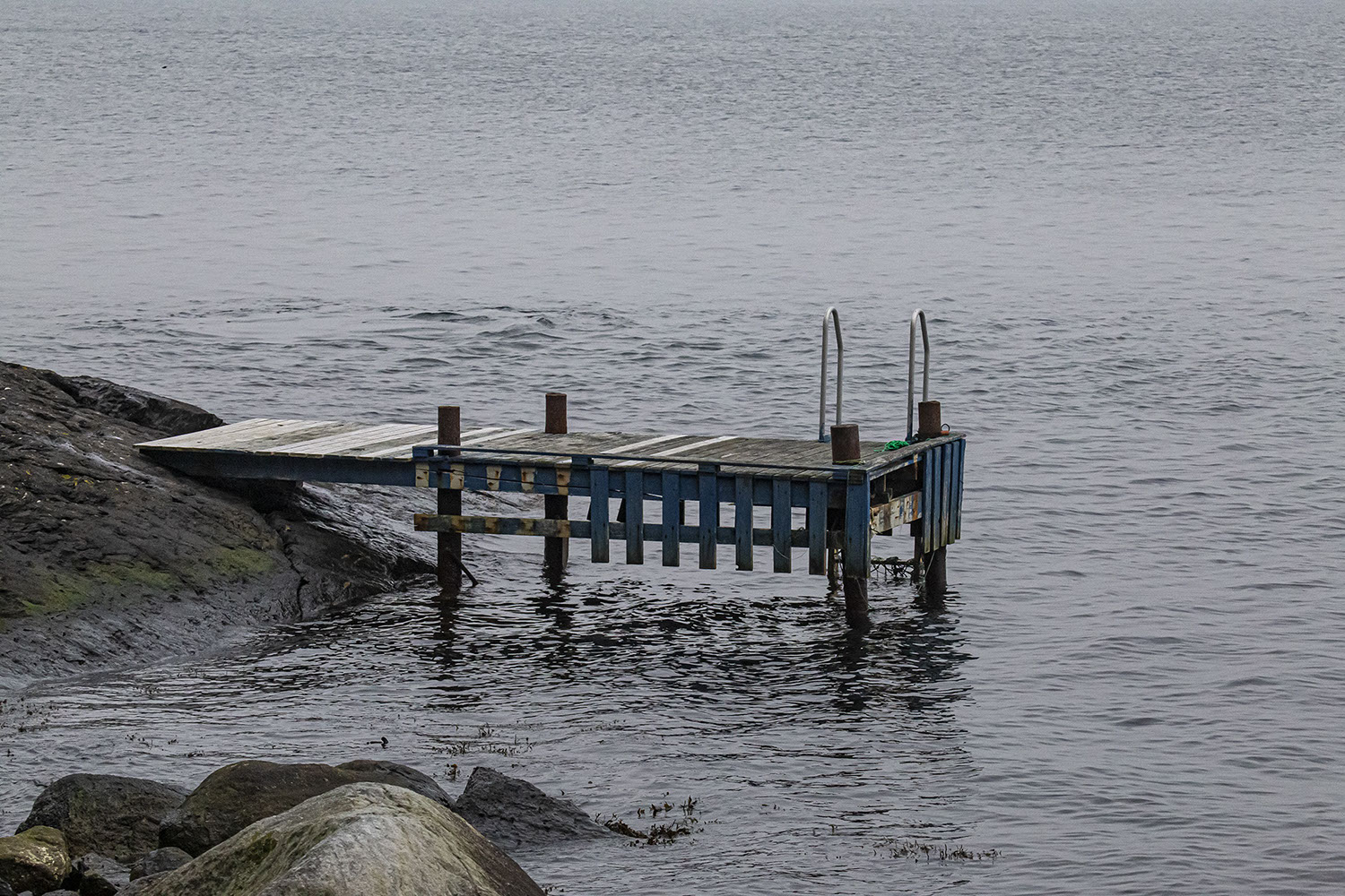 Small landing stage on Fijord near Stavanger.