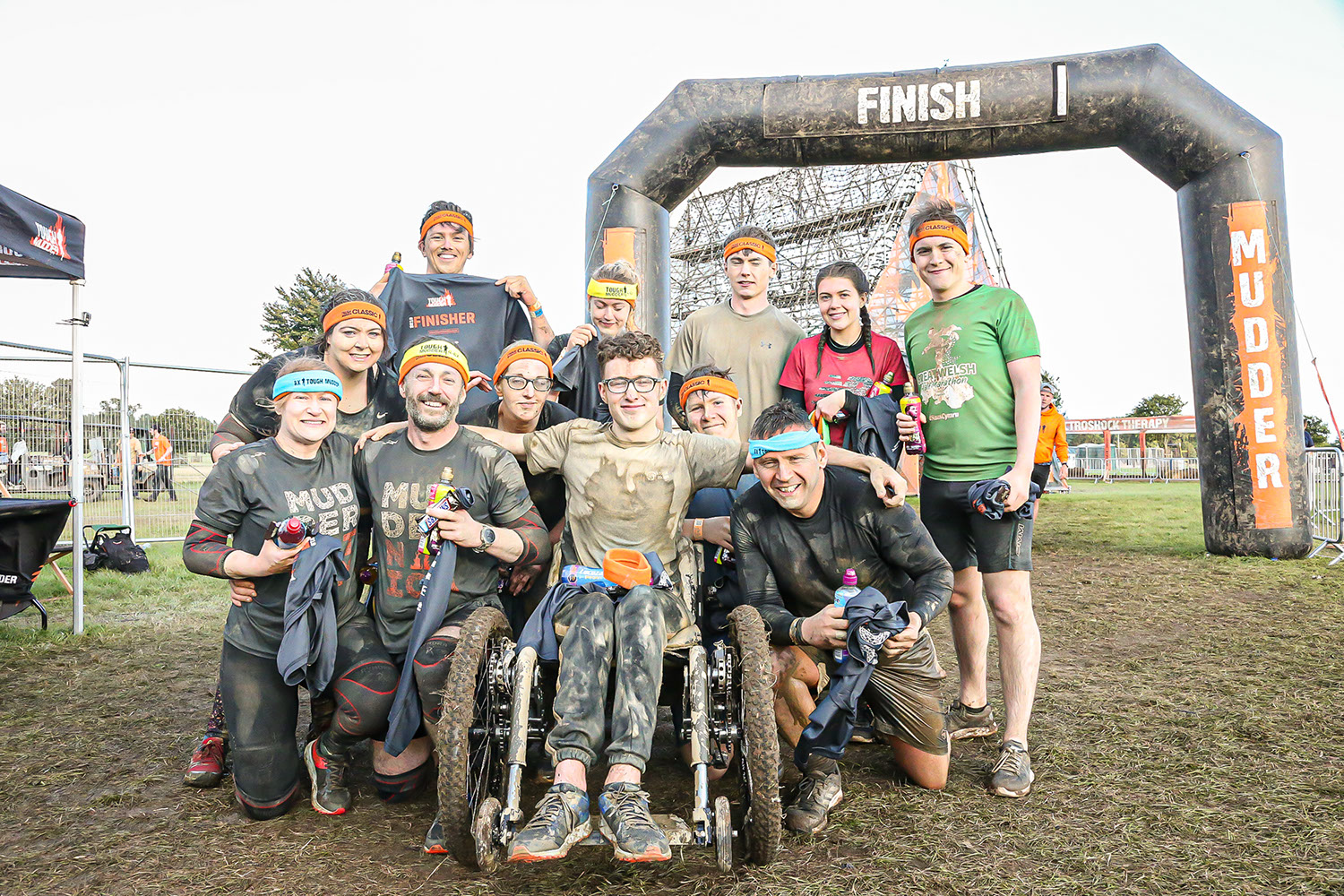 Tough Mudder team at finish.